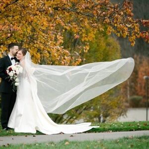 Cathedral Length Pearl Wedding Veil